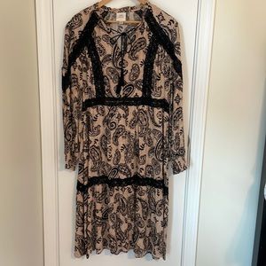 Knox Rose Long Sleeve Boho Midi Dress